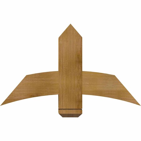 Ekena Millwork Bellingham Rough Sawn Timber Gable Bracket, Western Red Cedar, 36"W x 21"H x 6"D x 6"F, 14/12 Pitch GBW036X21X0606BEL00RWR